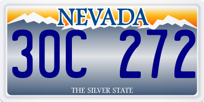 NV license plate 30C272