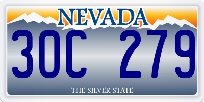 NV license plate 30C279