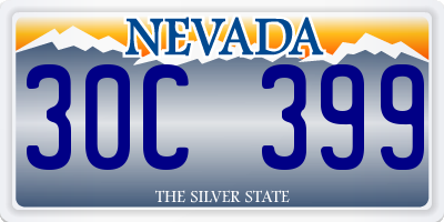 NV license plate 30C399