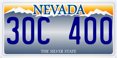 NV license plate 30C400