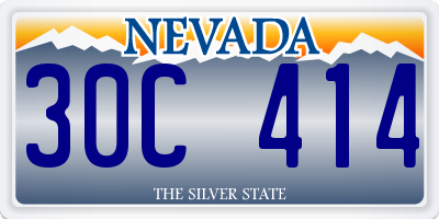 NV license plate 30C414