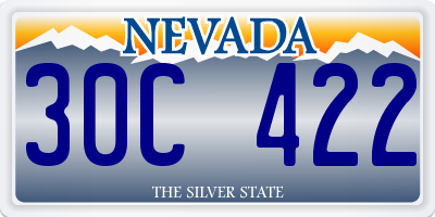 NV license plate 30C422