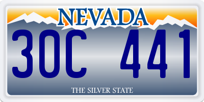 NV license plate 30C441