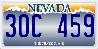 NV license plate 30C459