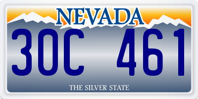 NV license plate 30C461