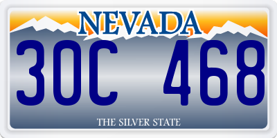 NV license plate 30C468