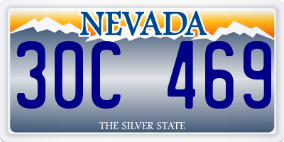 NV license plate 30C469