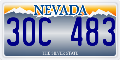 NV license plate 30C483