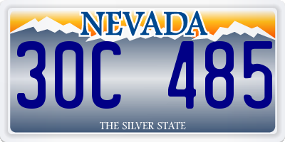 NV license plate 30C485