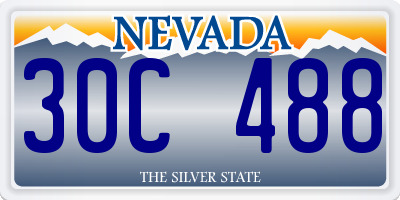 NV license plate 30C488