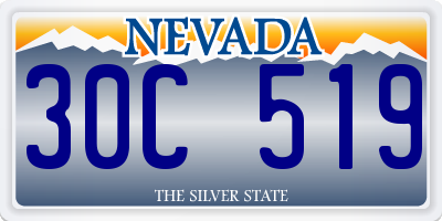 NV license plate 30C519