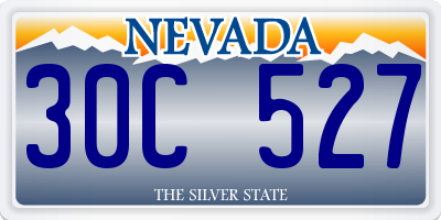 NV license plate 30C527