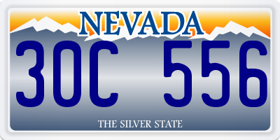 NV license plate 30C556