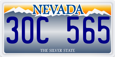 NV license plate 30C565