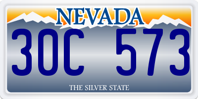 NV license plate 30C573
