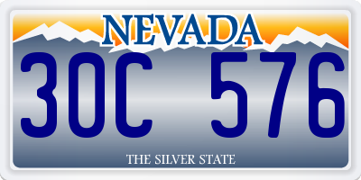 NV license plate 30C576