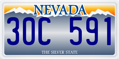 NV license plate 30C591