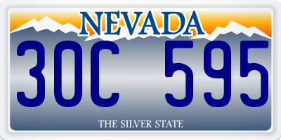 NV license plate 30C595