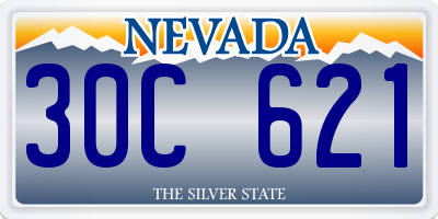 NV license plate 30C621