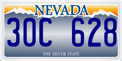 NV license plate 30C628