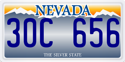 NV license plate 30C656
