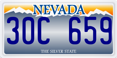 NV license plate 30C659