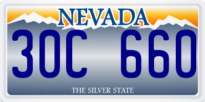 NV license plate 30C660