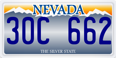 NV license plate 30C662