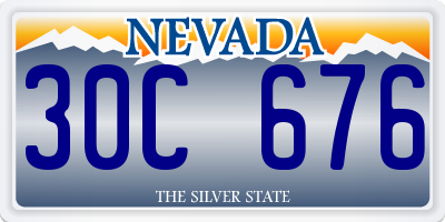 NV license plate 30C676