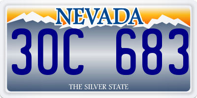 NV license plate 30C683