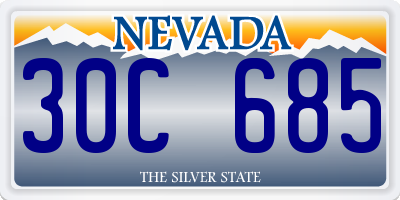 NV license plate 30C685