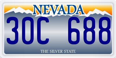 NV license plate 30C688