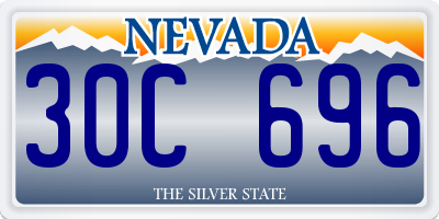 NV license plate 30C696
