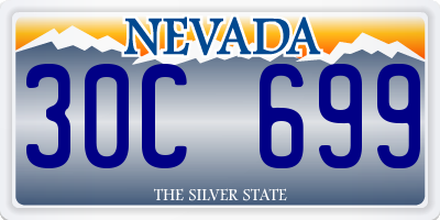 NV license plate 30C699
