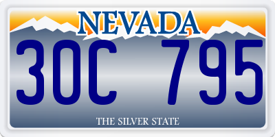 NV license plate 30C795