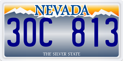 NV license plate 30C813