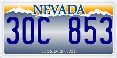 NV license plate 30C853