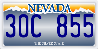 NV license plate 30C855