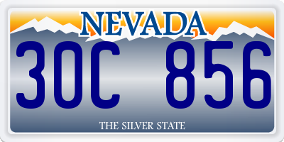 NV license plate 30C856