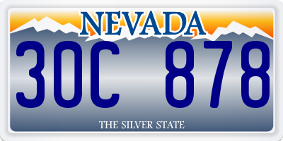 NV license plate 30C878