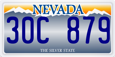 NV license plate 30C879
