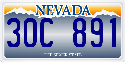 NV license plate 30C891