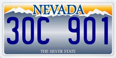 NV license plate 30C901