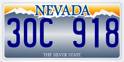 NV license plate 30C918