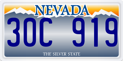 NV license plate 30C919