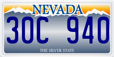NV license plate 30C940