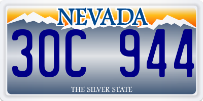 NV license plate 30C944