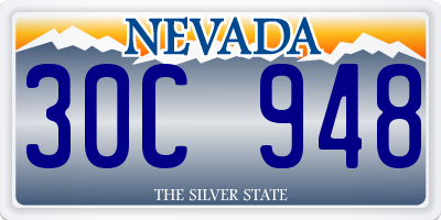 NV license plate 30C948