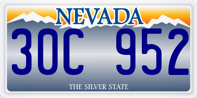 NV license plate 30C952
