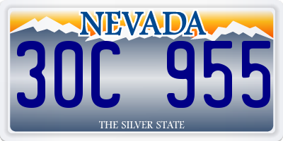 NV license plate 30C955